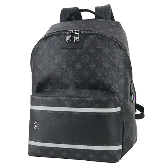 Louis Vuitton Backpack Apollo Fragment Monogram Eclipse Flash Black Silver - Picture 1 of 11